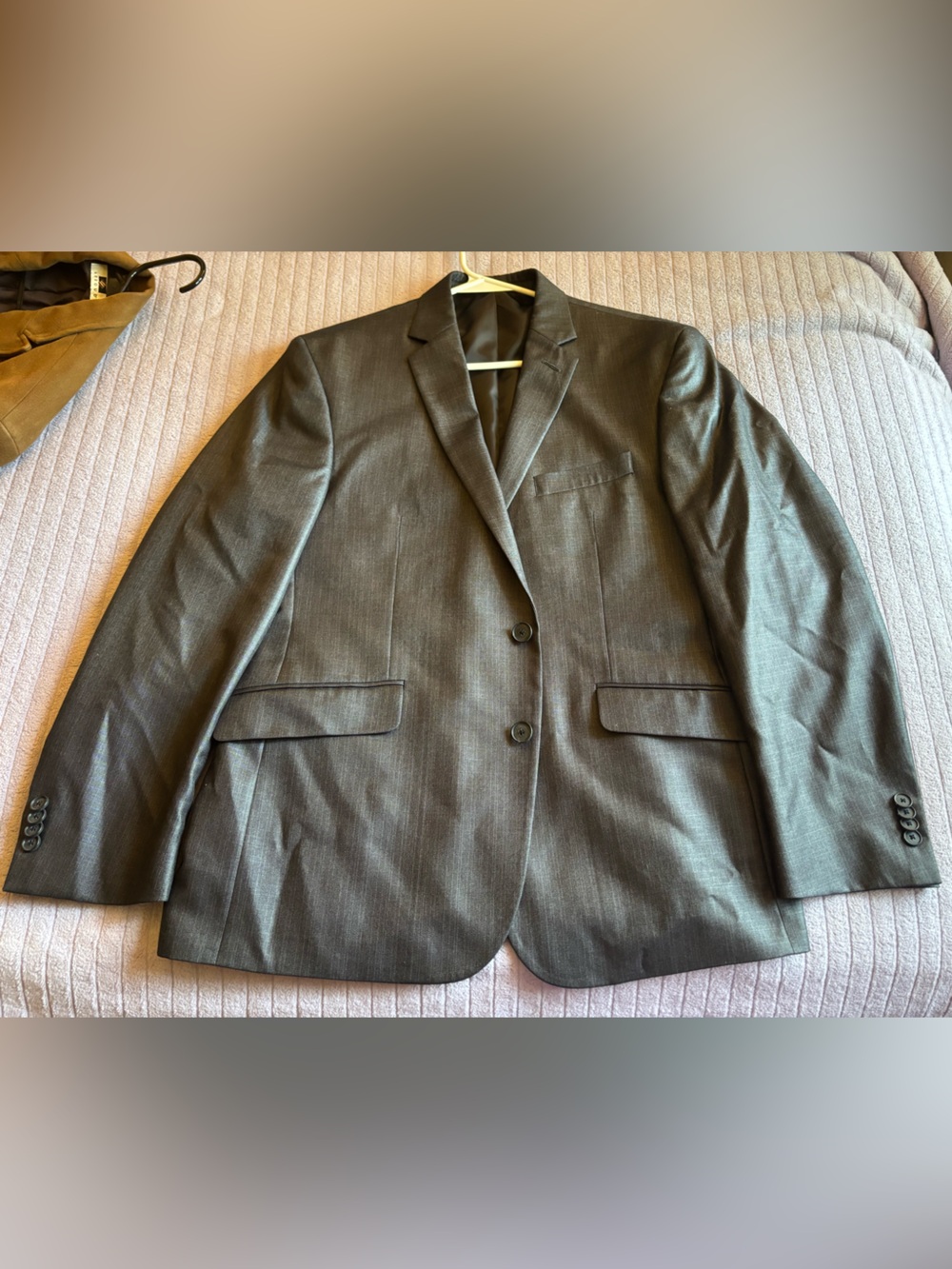 Kenneth Cole Reaction Charcoal Gray Two-Button Suit Jacket